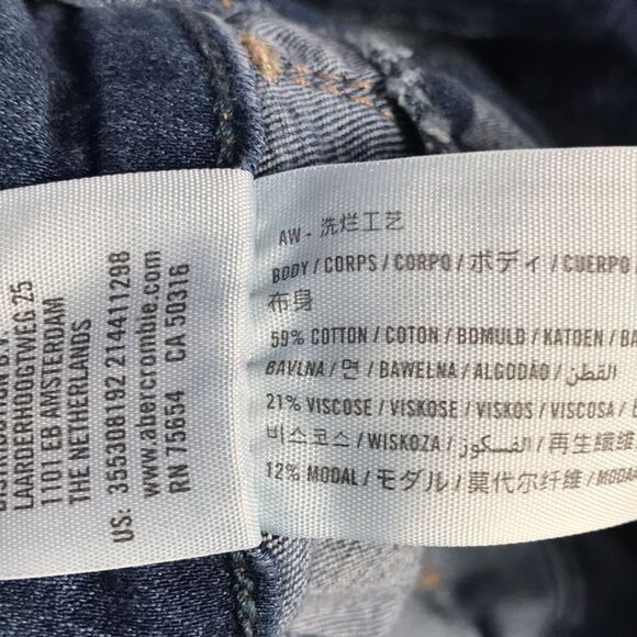 HOLLISTER High-Rise Jean Legging Sz 1 (25x28) Advanced Stretch Ripped Jeggings 4 - Picture 8 of 12